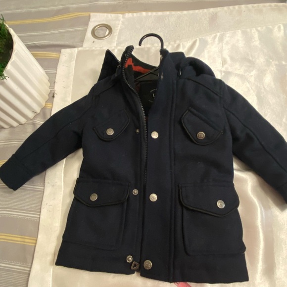 Urban Republic boys wool blue coat size 3 - Picture 2 of 6